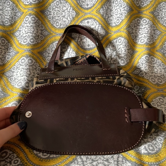 Mini fendi Zucca nylon tote bag - Picture 7 of 13